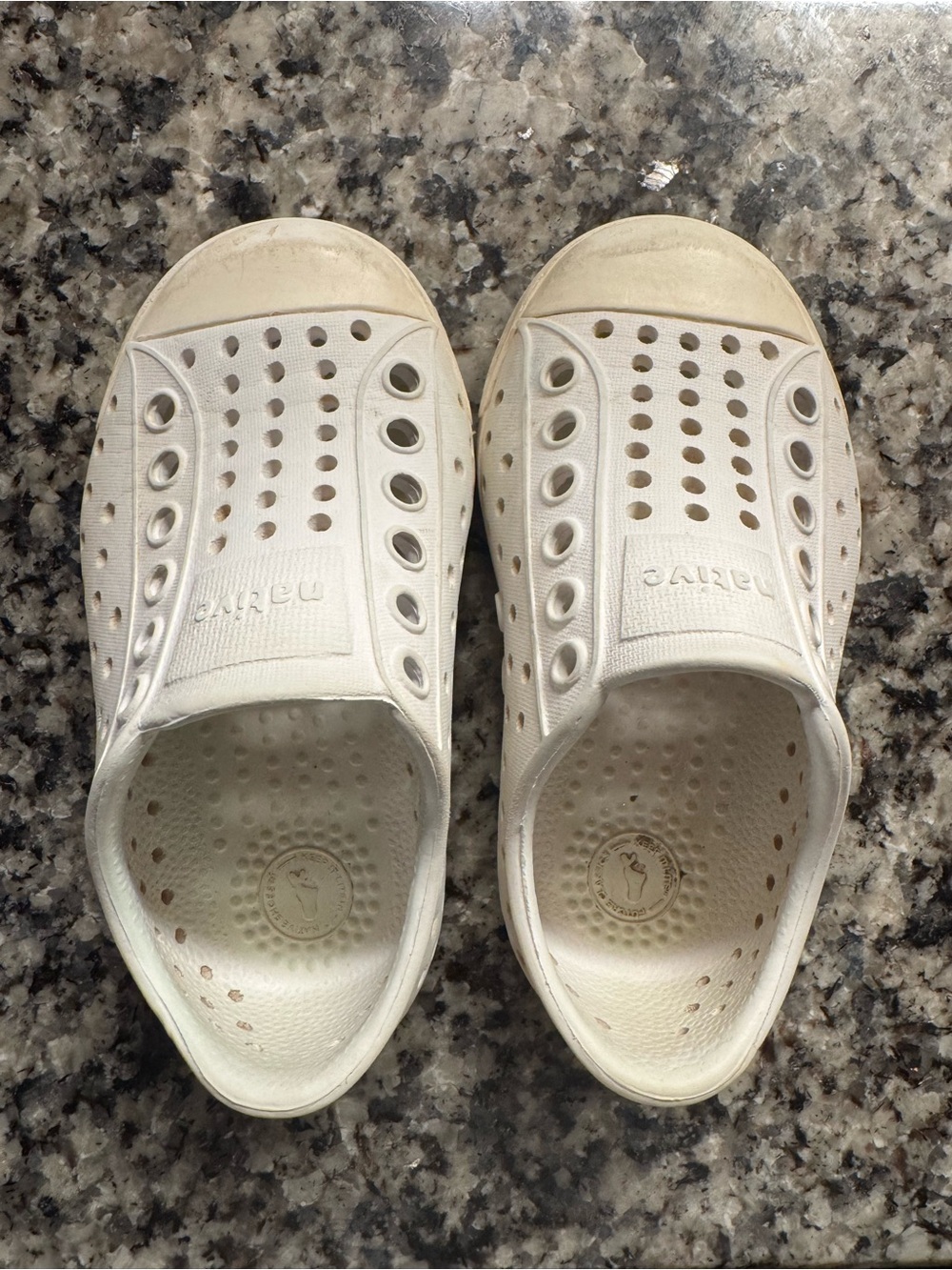 Native Kids Water Shoe Slip-On in Off-White